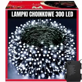 EXTRALINK Christmas Lights 300 LED Outdoor Indoor Cool White 21.7m