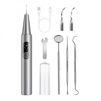 EXTRALINK CS-02 Ultraskaņas zobakmens noņēmējs ar kameru, 5 režīmi, Wi-Fi, LED, IPX7, USB-C