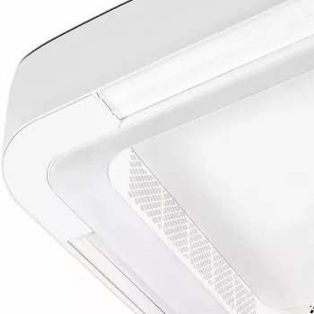 Extralink Cube Air 23 59 cm viedais WiFi griestu ventilators ar gaismu, balts, lietotnes vadība