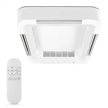 Extralink Cube Air 23 59 cm viedais WiFi griestu ventilators ar gaismu, balts, lietotnes vadība