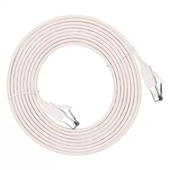EXTRALINK LAN Patch Cord Cat.8 U/FTP 2m 40G plakans ekranēts folijas vītā pāra vads, balts