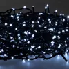 Extralink EX.73271 LED gaismiņu virtene, 200 LED, auksti balta, 10 m + 3 m, iekštelpām/āra lietošanai