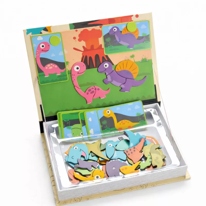 EXTRALINK TOYS Magnetic Puzzle Book 64 Pieces Dinosaurs