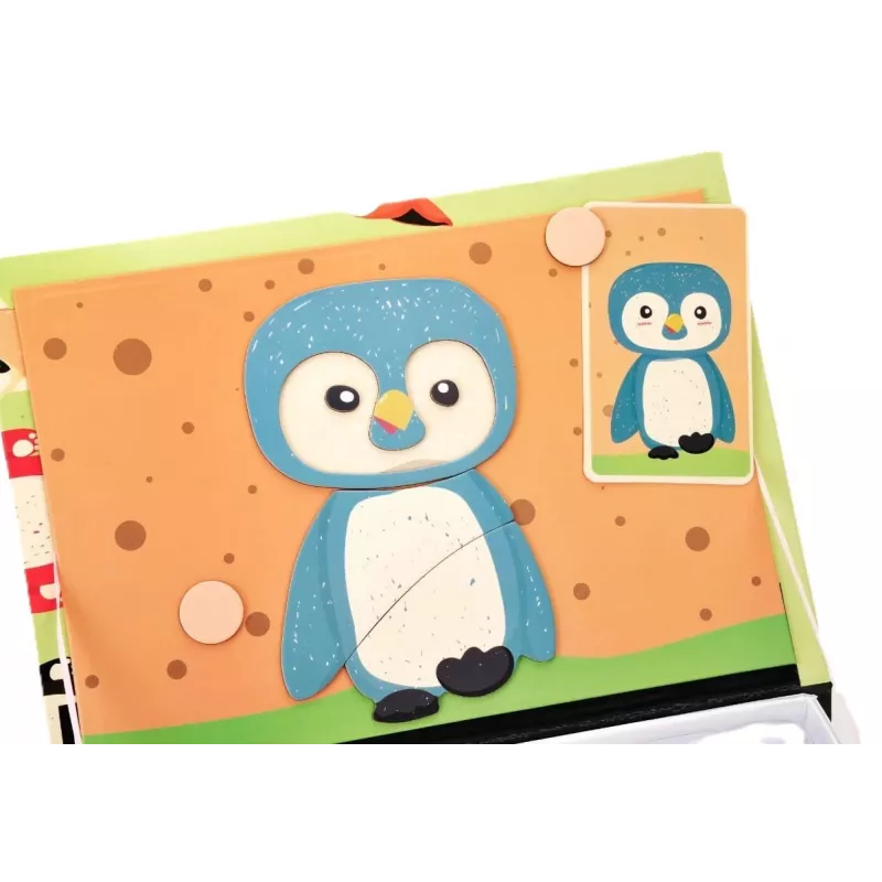 EXTRALINK TOYS Magnetic Puzzle Book Animals 68 gabali