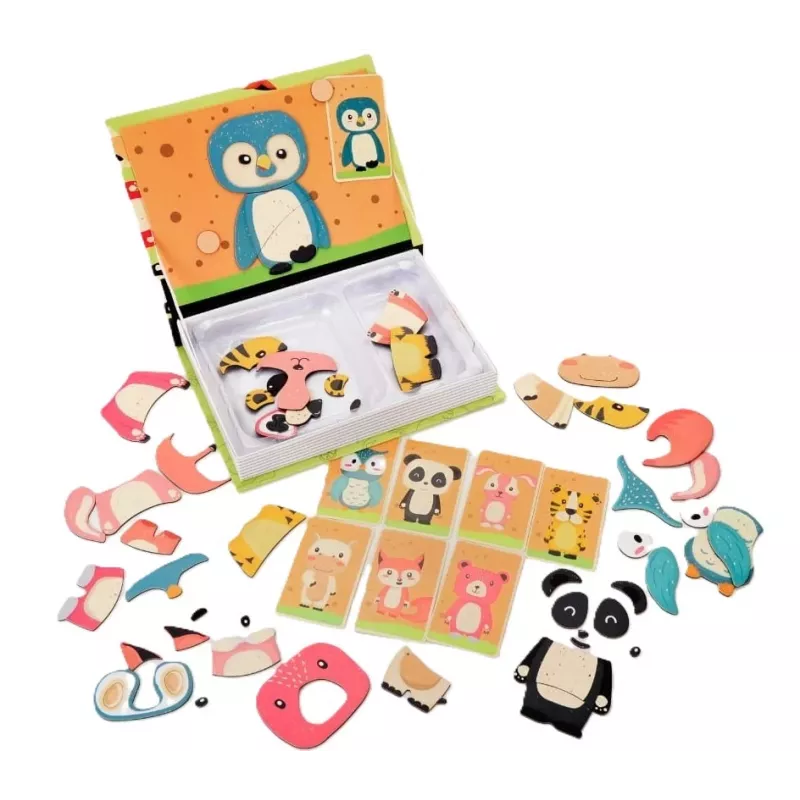 EXTRALINK TOYS Magnetic Puzzle Book Animals 68 gabali