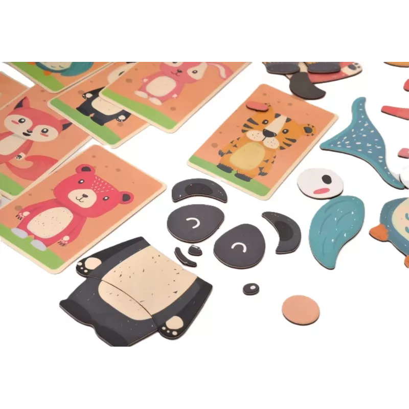 EXTRALINK TOYS Magnetic Puzzle Book Animals 68 gabali