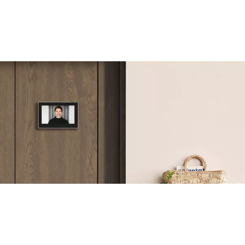 Ezviz CS-CP2 2MP bezvadu digitālais durvju skatītājs (1080p, 4.3 collu LCD, Wi-Fi, PIR, divvirzienu audio, zelta krāsā)