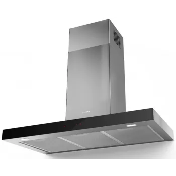 Faber Stilo Glass Smart A90 sienas tvaika nosūcējs, 90 cm, nerūsējošais tērauds/stikls, A+ enerģija, 700 m³/h