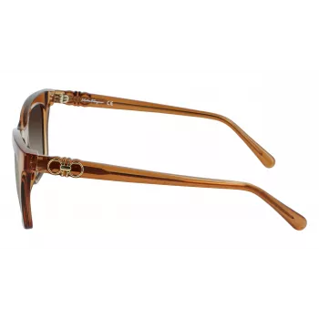 FERRAGAMO SF1027S-210 Sieviešu saulesbrilles Havana Brūna 55mm