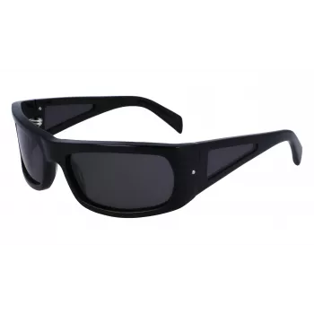 Ferragamo SF1099S-001 Unisex Saulesbrilles Melns Pelēks 63mm