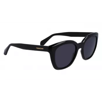 FERRAGAMO SF2000S522100 Sieviešu saulesbrilles Havana Acetāta rāmis Grey Gradient Lēcas 52/21/145 mm