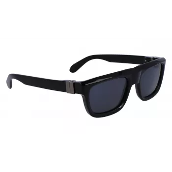 FERRAGAMO SF2009S-001 Vīriešu Saulesbrilles - Melns Rāmis Pelēkas Lēcas 56/21/145 mm