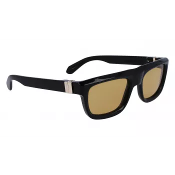 FERRAGAMO SF2009S-011 Vīriešu saulesbrilles – melns rāmis, pelēkas lēcas, 56/21/145 mm