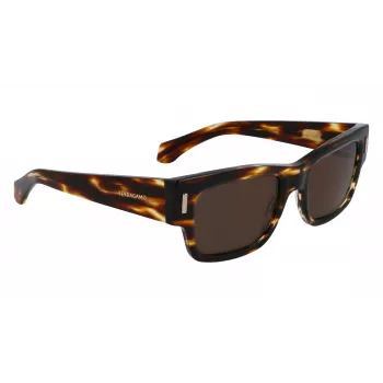 FERRAGAMO SF2011S-216 Vīriešu saulesbrilles Dark Havana Brown Gradient 53mm