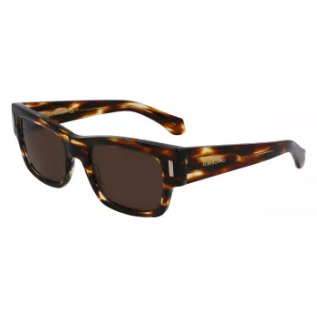 FERRAGAMO SF2011S-216 Vīriešu saulesbrilles Dark Havana Brown Gradient 53mm