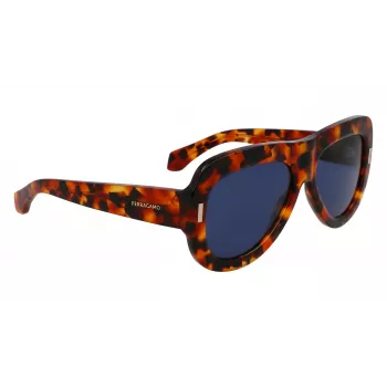 FERRAGAMO SF2029SE-240 Sieviešu Butterfly Saulesbrilles Havana Brūns Gradients 57mm