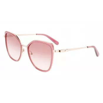 FERRAGAMO SF293S-774 Sieviešu saulesbrilles Havana acetāta rāmis Brūnas gradienta lēcas 54/19/140 mm