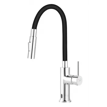 FERRO KITCHEN MIXER DISTANZA SENSOR FLEXSPOUT Bezkontakta izvelkamā virtuves jaucējkrāns hromēts