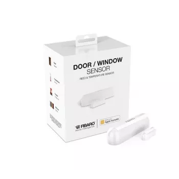 Fibaro Door Window Sensor 2 for Apple HomeKit – Balts, Bluetooth Low Energy, ar iebūvētu temperatūras sensoru