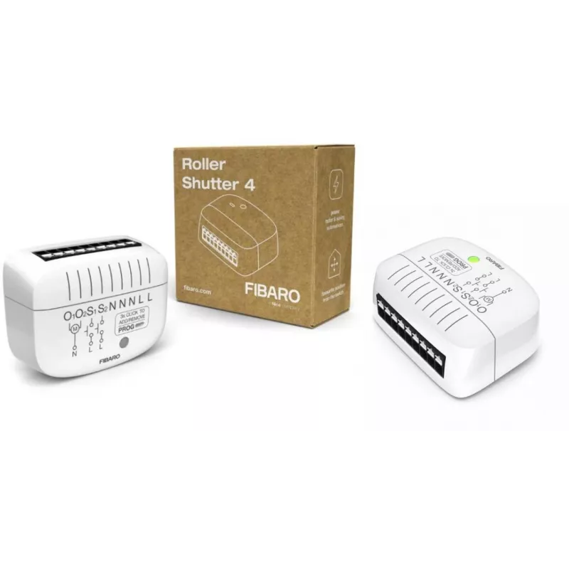 Fibaro FGR-224 Roller Shutter 4 Z-Wave Plus žalūziju un rullo aizkaru vadības modulis