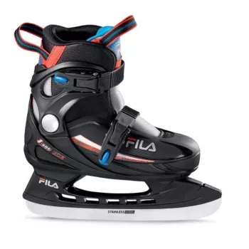 Fila J-One Ice HR Junior Ledus Hokeja Slidas, Melns/Sarkans/Zils, EU 31-35