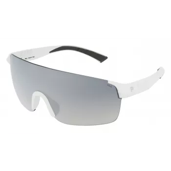 FILA MAN SF9380996VCX taisnstūra saulesbrilles - melns rāmis, pelēkas lēcas, UV400 aizsardzība