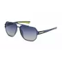 FILA SFI301-606G5P Vīriešu polarizētās saulesbrilles, spīdīgs melns rāmis, dūmu pelēkas lēcas, 60/14/140 mm