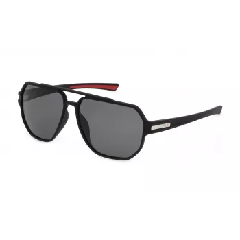 FILA SFI301-60U28P vīriešu polarizētās saulesbrilles, melna/pelēka, 60/14/140 mm
