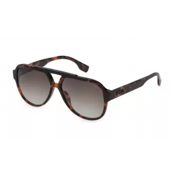 FILA SFI459V590C10 Unisex Saulesbrilles - Melns Rāmis, Pelēkas Lēcas, 59mm