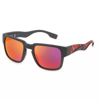 FILA SFI463-53I41P vīriešu polarizētās saulesbrilles – melns/pelēks acetāta rāmis – 53/21/145 mm