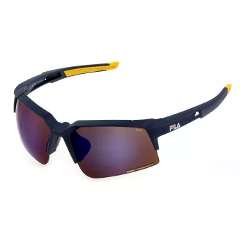 FILA SFI515-67U43B Unisex Sauļošanās Brilles - Sporta Taisnstūra Rāmis, UV400 Aizsardzība, 67mm Lēcas