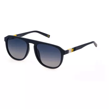 FILA SFI528-563GUP Unisex taisnstūra saulesbrilles - melns rāmis, pelēki gradienta stikli 56/19/145 mm