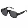 FILA SFI529-5401D1 Unisex Rectangular Sunglasses, Black Frame, Smoke Grey Lenses, 54/18/140 mm