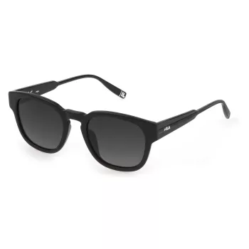 FILA Unisex Saulesbrilles SFI310V51703P - Polarized UV400 - Melns Rāmis Pelēkas Lēcas 51/21/140 mm