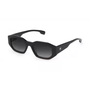 FILA Sieviešu saulesbrilles SFI315V54700F - Taisnstūra plastmasas rāmis, UV400 aizsardzība