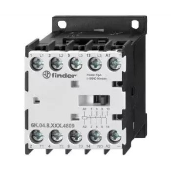 Finder 6K.04.8.230.4812 modulārais kontaktors, 230 V AC spole, 3 NO galvenie kontakti, 1 NO palīgkontakts, 25 A
