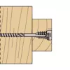 Fischer 558881 FAFS regulēšanas skrūve 5 mm x 100 mm T-profils tērauds cinkots Torx T25 iegremdēta galva (100 gab.)