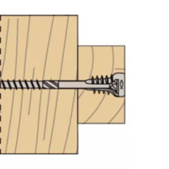 Fischer 558881 FAFS regulēšanas skrūve 5 mm x 100 mm T-profils tērauds cinkots Torx T25 iegremdēta galva (100 gab.)