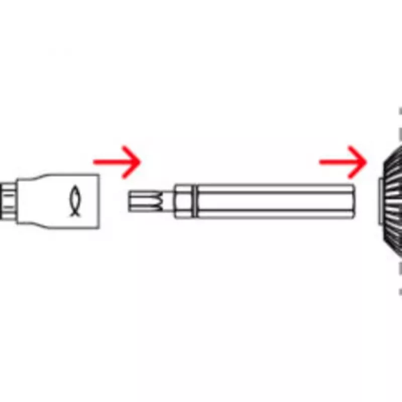 Fischer 558881 FAFS regulēšanas skrūve 5 mm x 100 mm T-profils tērauds cinkots Torx T25 iegremdēta galva (100 gab.)