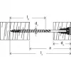 Fischer 558881 FAFS regulēšanas skrūve 5 mm x 100 mm T-profils tērauds cinkots Torx T25 iegremdēta galva (100 gab.)