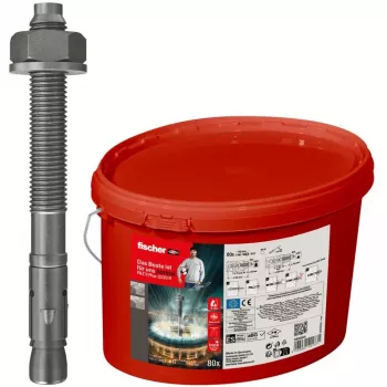 FISCHER Bolt Anchor FAZ II Plus 12/20 R – Nerūsējošais tērauds A4, 80 gab. spainis
