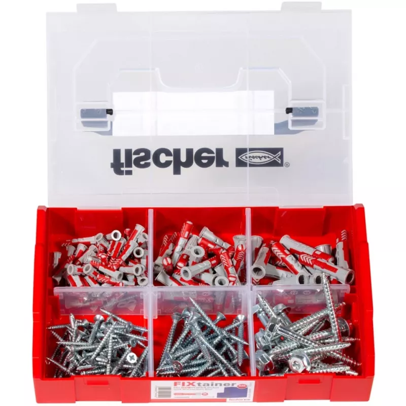 Fischer DUO-Line dībeļu un skrūvju komplekts, 105 gab., DUOPOWER & DUOTEC 535969