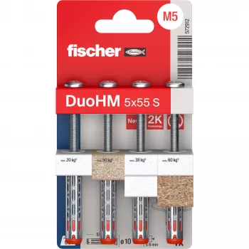 Fischer DuoHM 5x55 S PH PZ dobuma enkurs 55 mm, 4 gab. 572912