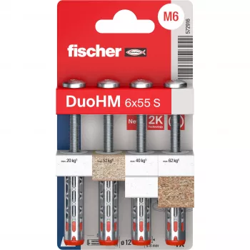 Fischer DuoHM 6x55 S PH TX dobuma enkurs 55 mm 4 gab. 572916