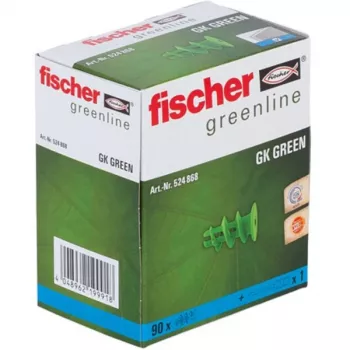 FISCHER GK GREEN Pašurbjošais ģipškartona enkurs, zaļš, 90 gab. iepakojums