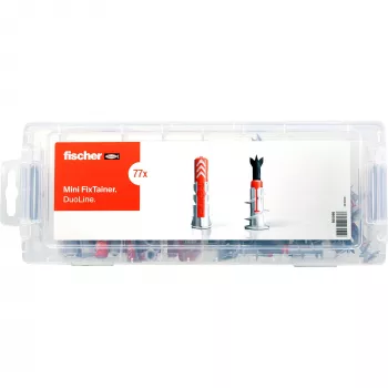 fischer MiniFixTainer DuoLine stiprinājumu komplekts 77 daļas 560098