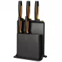 Fiskars Functional Form 6-Piece Slot Knife Block Set with 5 Knives