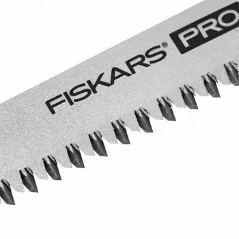 Fiskars Pro Compact salokāms zāģis, 160 mm asmens, divi asmeņi, SoftGrip rokturis, drošības fiksators