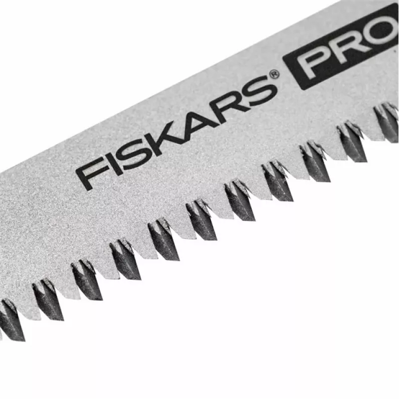 Fiskars Pro Compact salokāms zāģis, 160 mm asmens, divi asmeņi, SoftGrip rokturis, drošības fiksators