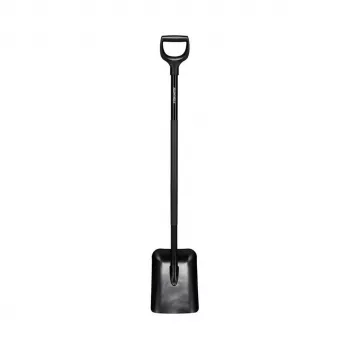 FISKARS SnowXpert Comfort sniega lāpsta ar D rokturi, melna, 131 cm
